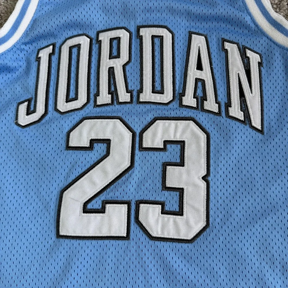 Jordan 23 Basketball Jersey Tank Top Boys 10-12 Blue Mesh Sleeveless Jumpman